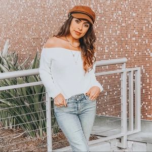 Sweaters - White cropped sweater Sweaters - White cropped sweater